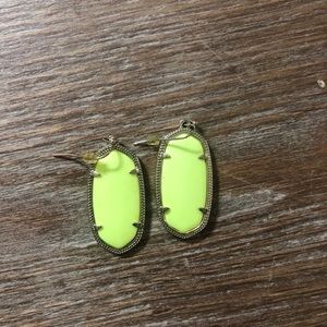 Neon yellow Kendra Scott Elles
